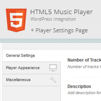 HTML5 WordPress Music Player & Settings Page Integration